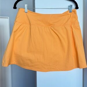 All in Motion Knit Circle Tennis Skort Orange Size